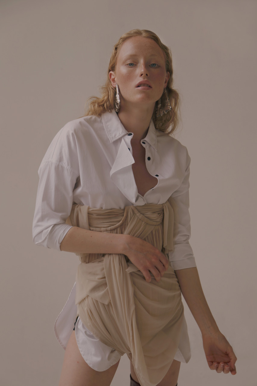 Layer Cake — Shirt Hui Body Stylist’s Archive Earrings Mango