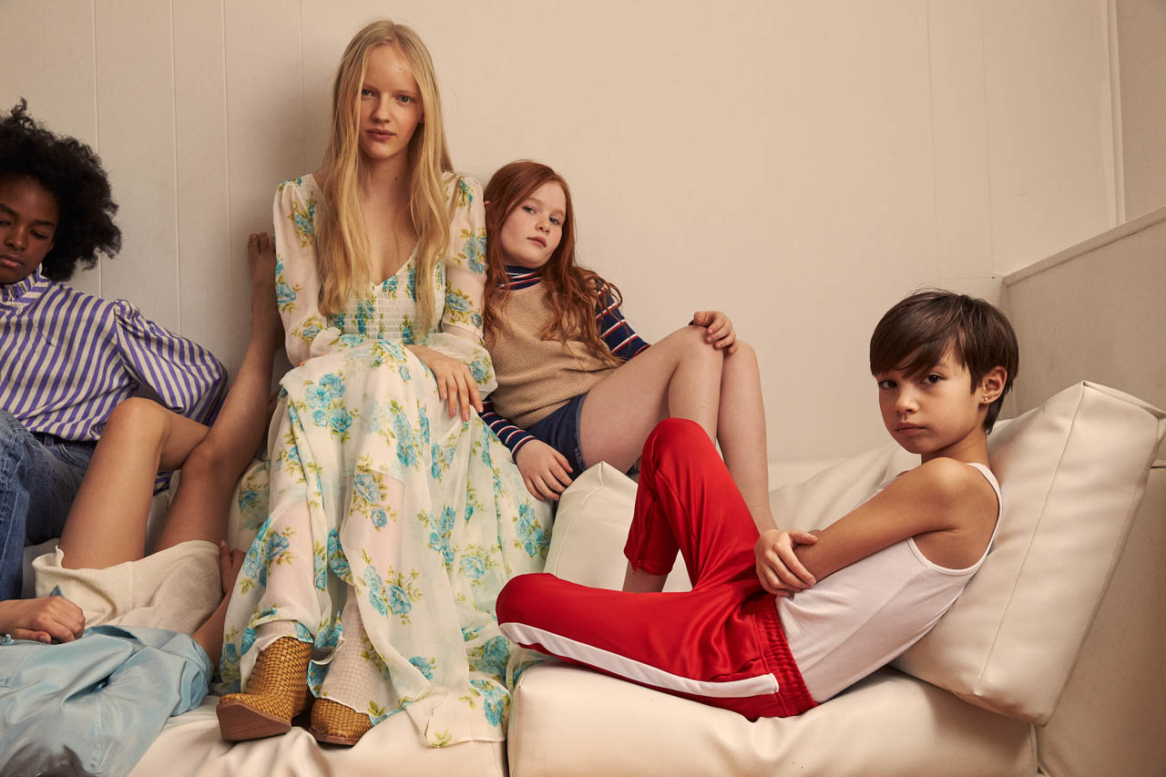 Sisterhood — From left to right: Top Vintage by Le Grand Strip Pants Levi’s / Top Vintage Bergdorf Goodman Shorts Lisa Says Gah / Dress Zimmerman Shoes Stuart Weitzman / Turtleneck Molo Tank Top Omibia Shorts Levi’s / Tank Top Molo Pants Haus of JR