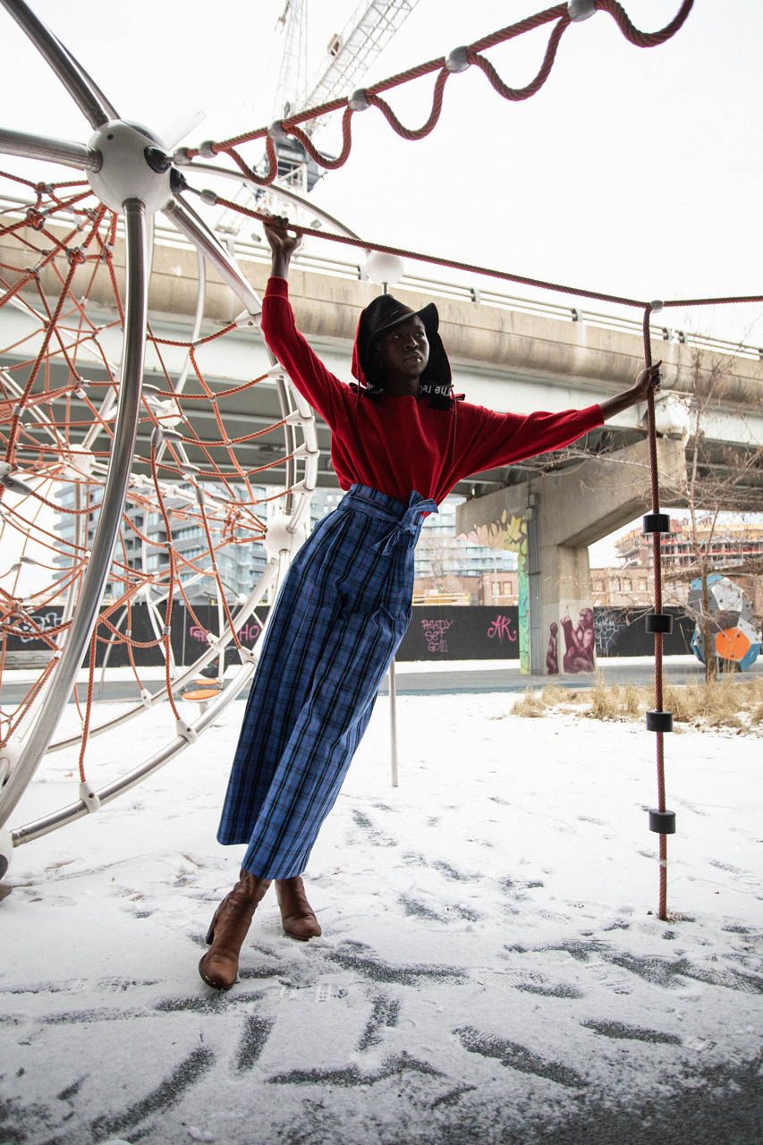 Burnside &mdash; Sweater Noisy May Pants Nyoolo Hat Borsalino Boots Stuart Weizman