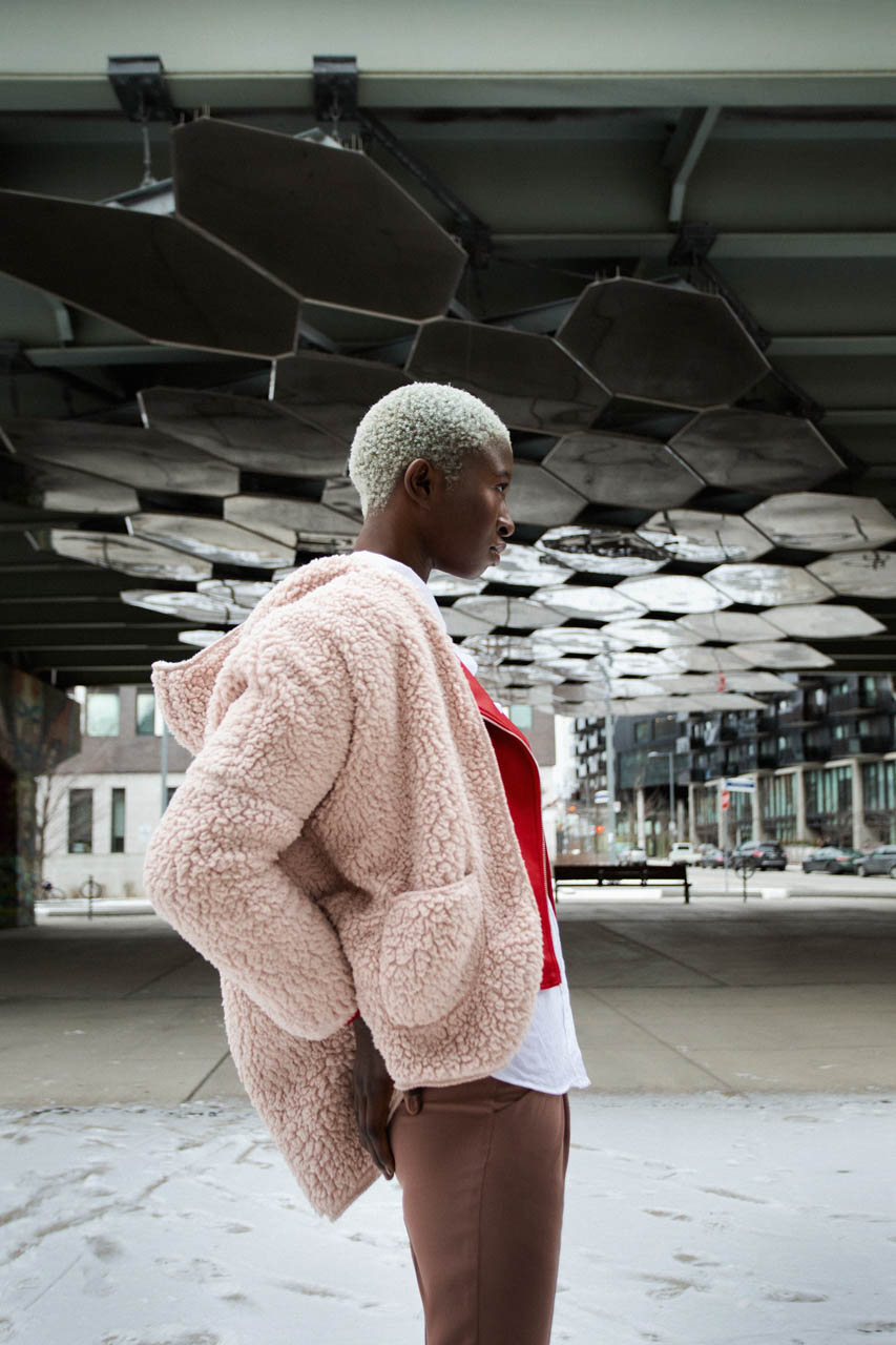 Burnside &mdash; Wool Jacket MeJane Leather Jacket IRO Dress Shirt Ralph Lauren Pants Belle Vere Boots Gucci