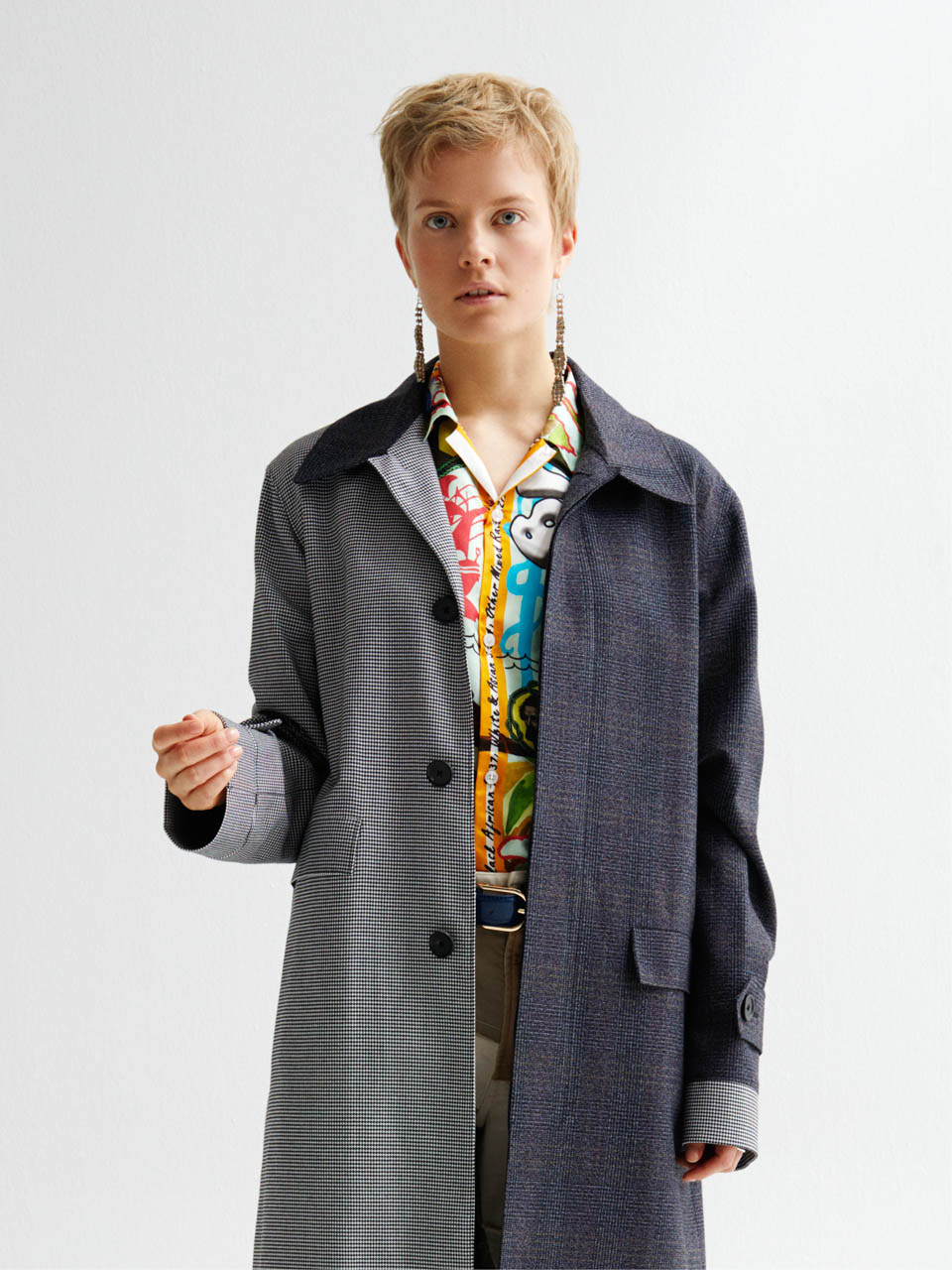 Falling &mdash; Wool Coat Loewe @ Matchesfashion Jeans PRFCT NMBR Shirt Martine Rose Earrings&nbsp;TRUONGII Rings & Bracelets Johanna Gauder