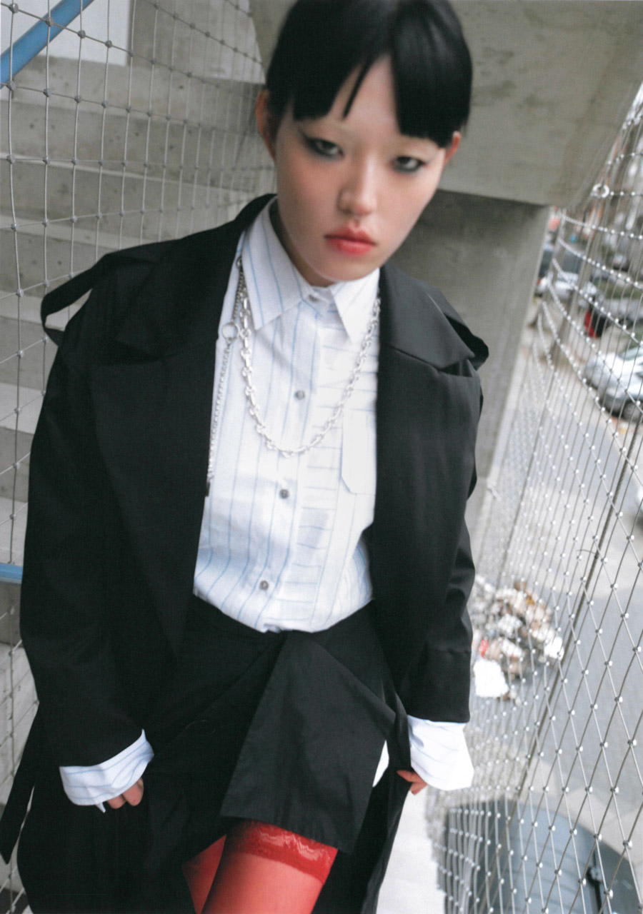 Tory — Coat, Shirt & Skirt MMC Studio Stockings Marilyn Necklace LeBRAND