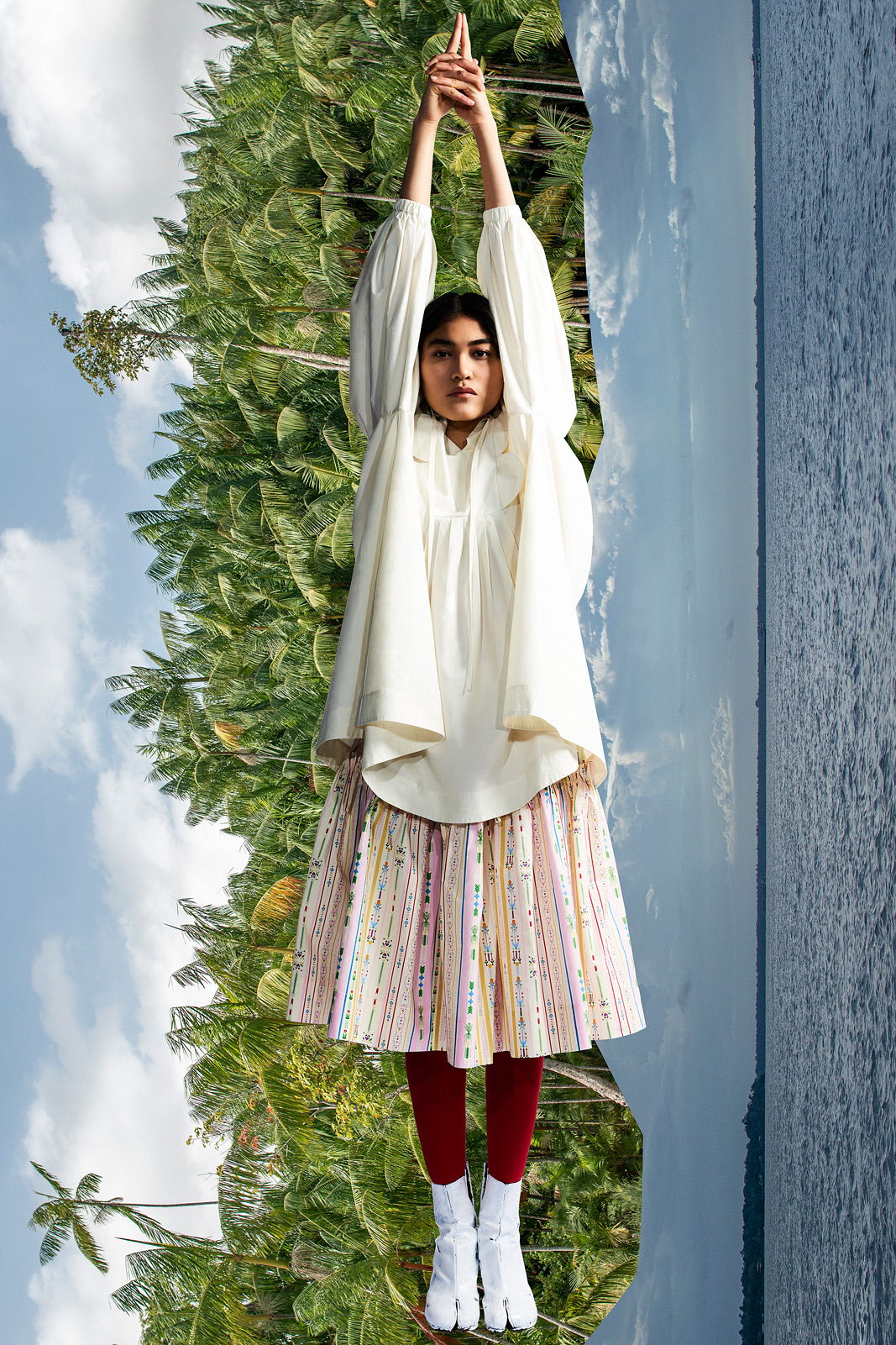 Minju Kim x & Other Stories — Shirt & Skirt Minju Kim x & Other Stories Shoes Maison Margiela Thights Falke