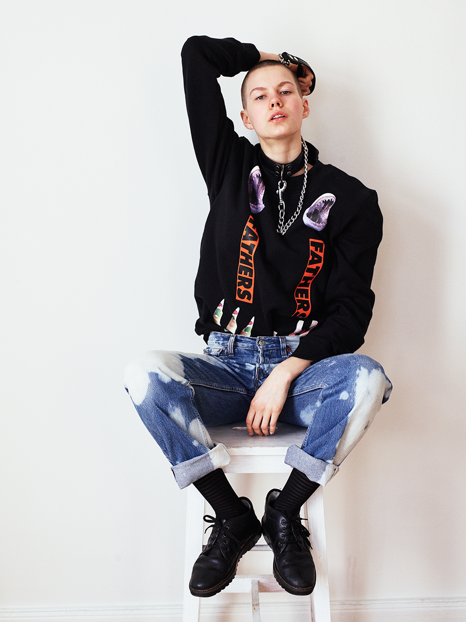 Unconditional — Sweatshirt Raf Simons Trousers Stylist’s Archive Choker Was Ihr Wollt Berlin Shoes Model’s own