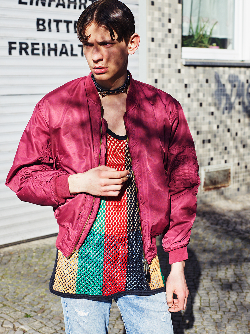 Unconditional — Bomberjacket & Choker Was Ihr Wollt Berlin Tanktop & Trousers Stylist’s Archive