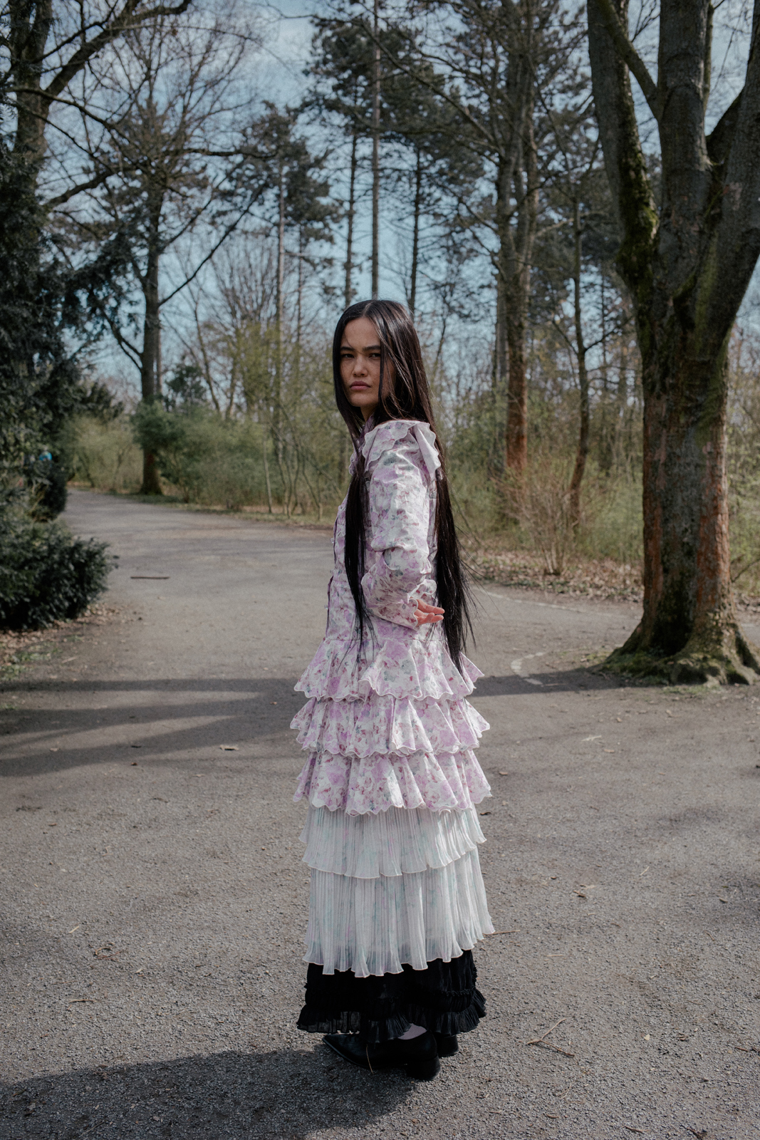 Perky Things — Dress & Other Stories x Susan Fang Dress underneath both Ganni Shoes Atelier by Vagabond