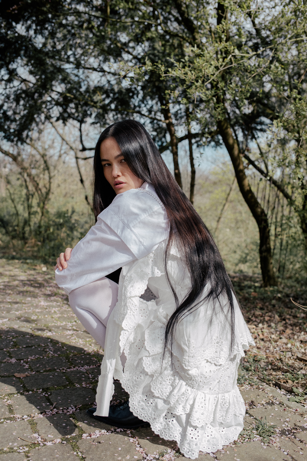 Perky Things — Shirt Ivy Oak Top & Skirt & Other Stories x Susan Fang Thights Falke