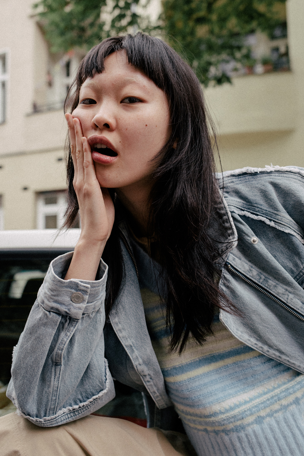 Tacos & Drinks — Jacket Lollys Laundry Top & Skirt Arket Knit Ganni