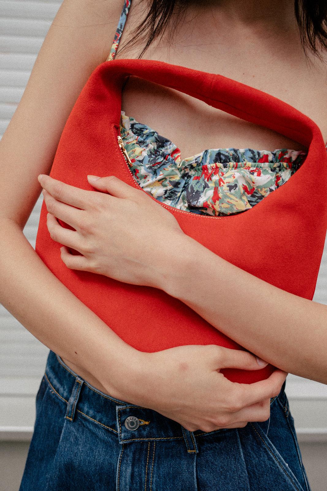Tacos & Drinks — Top Ganni Shorts & Bag Arket