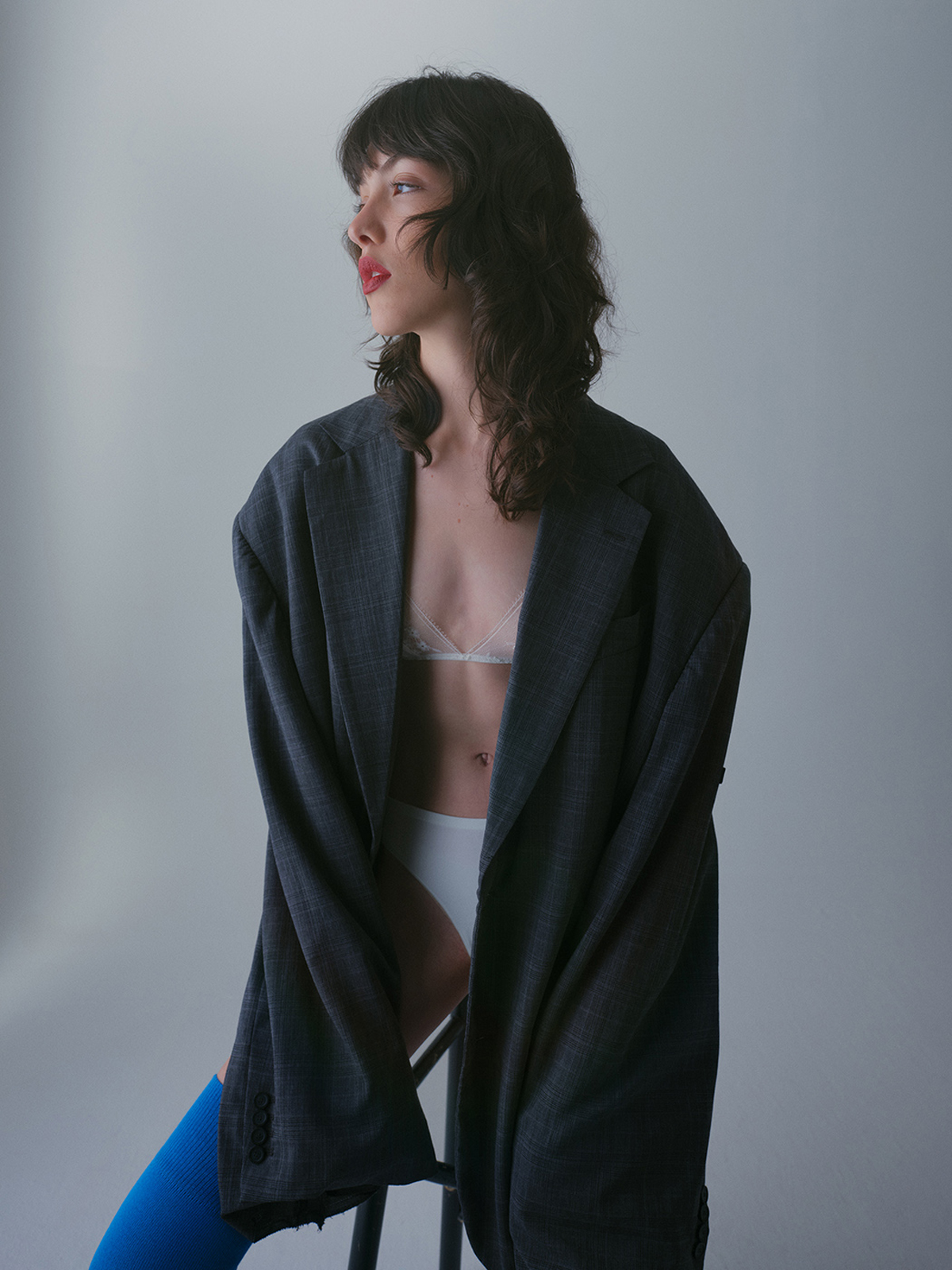 IVRY — Tailored jacket Balenciaga Lingerie Zara Socks Balenciaga X Adidas