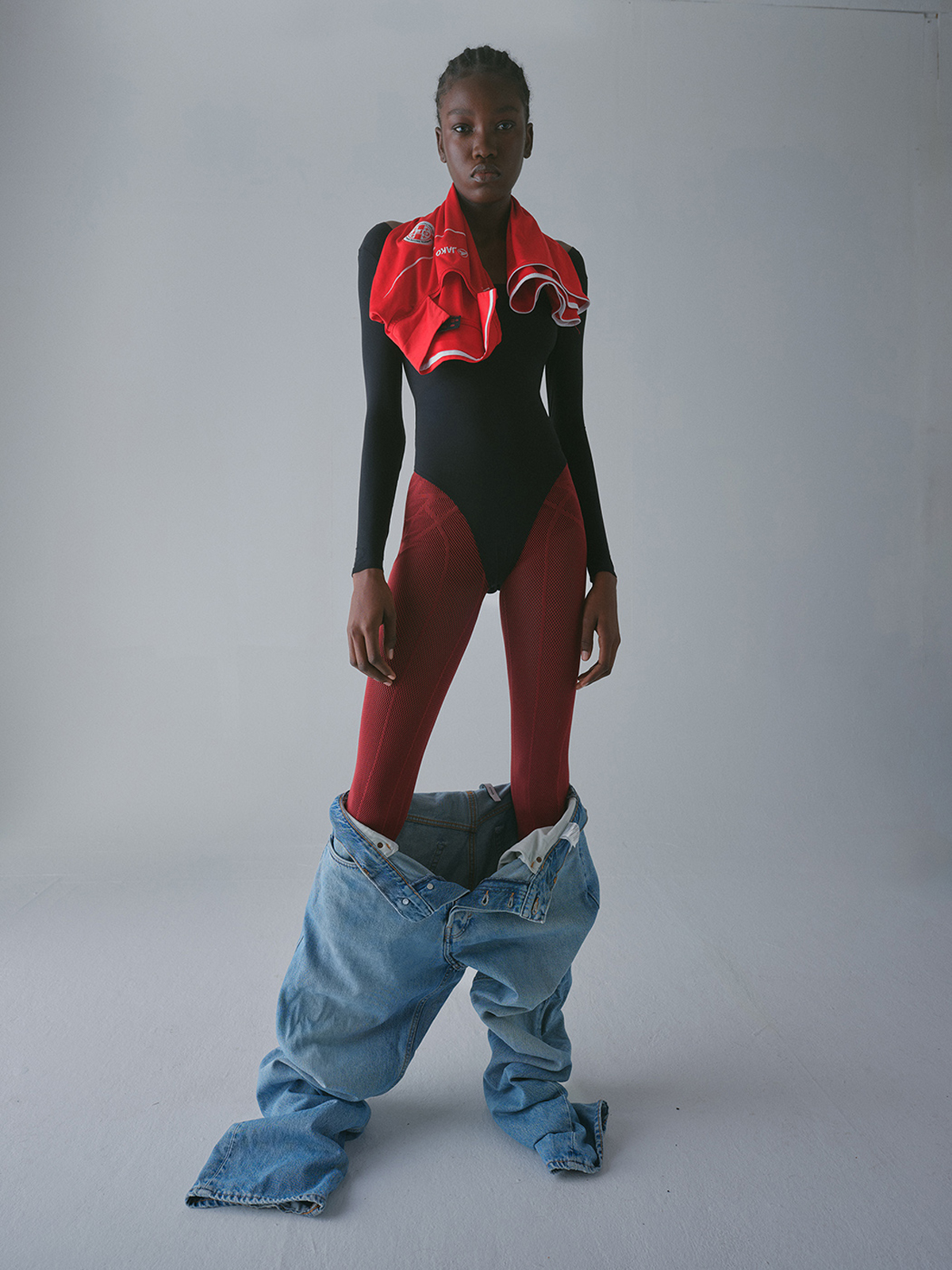 IVRY — Soccer Jersey Georgia Vintage Body & Leggings Zara Denim Weekday