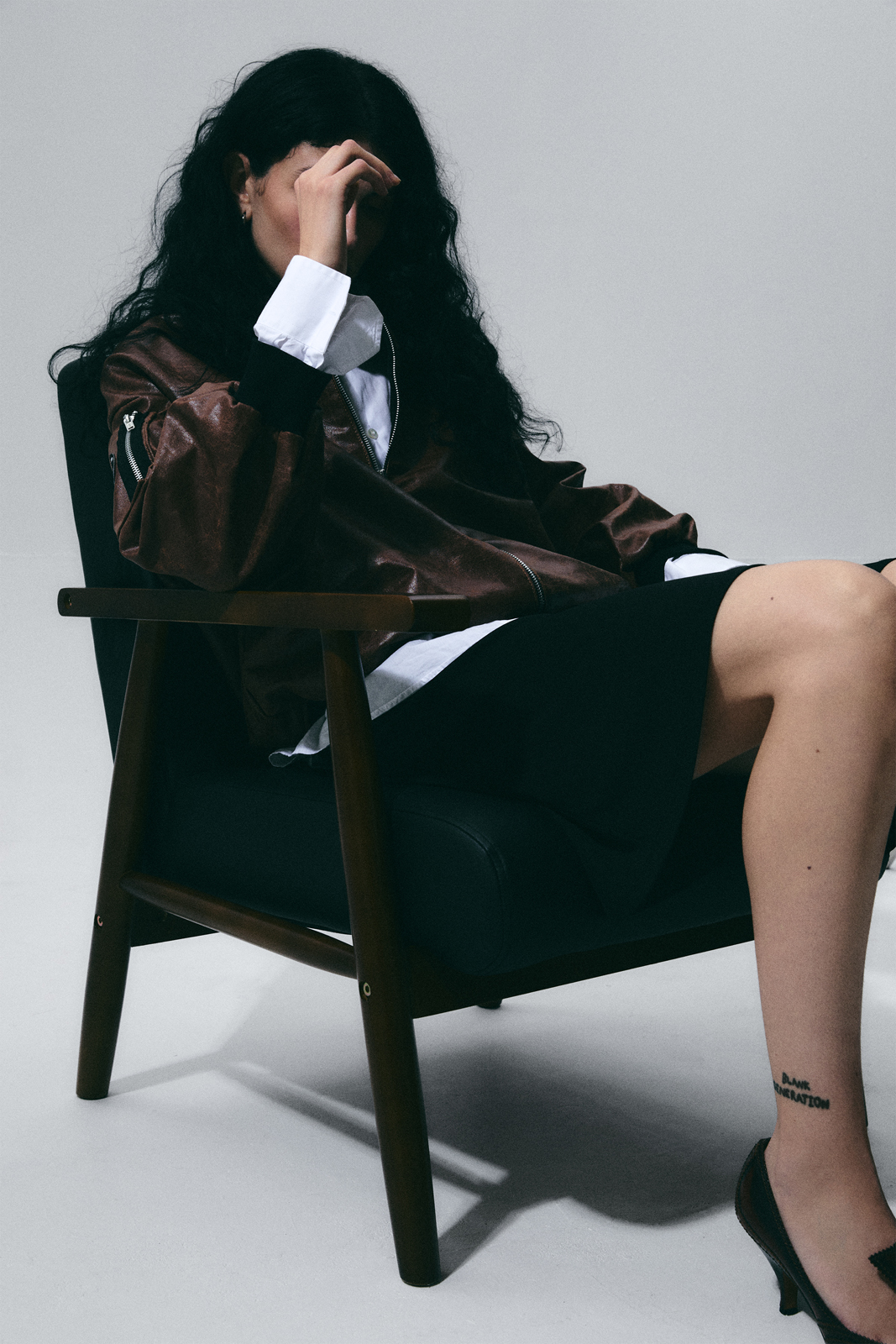 Taking Up Space &mdash; Jacket Hayley Scanlan Shirt Roberto Cavalli Skirt Versace Shoes Saint Laurent