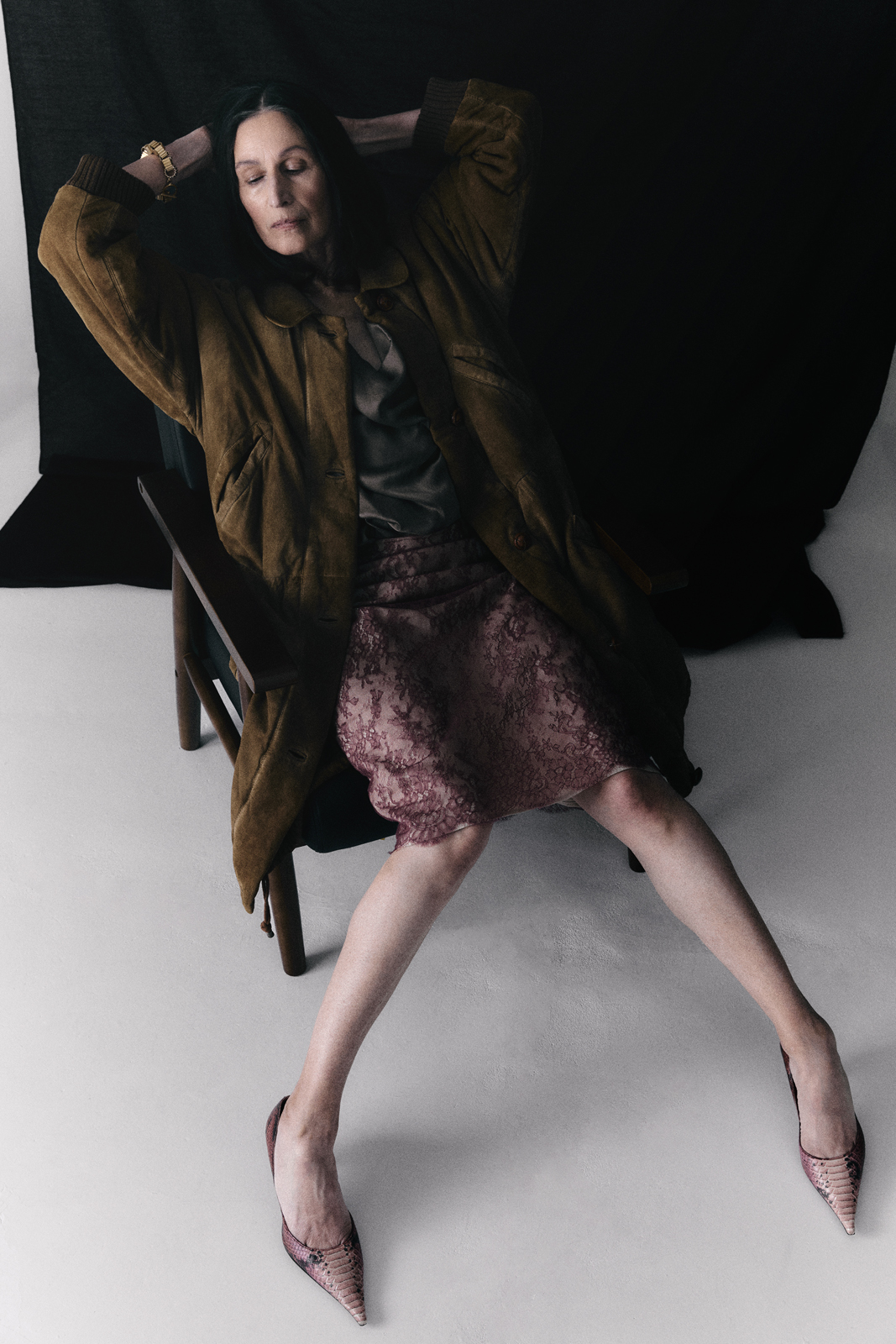 Taking Up Space &mdash; Coat Jil Sander Blouse & Skirt Vivienne Westwood Shoes Ursula Mascaro