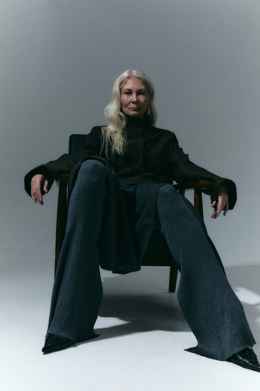 Taking Up Space &mdash; Jacket Solace Trousers Remain Birger Christensen Skirt Selera Shoes Prada Earring Kinraden