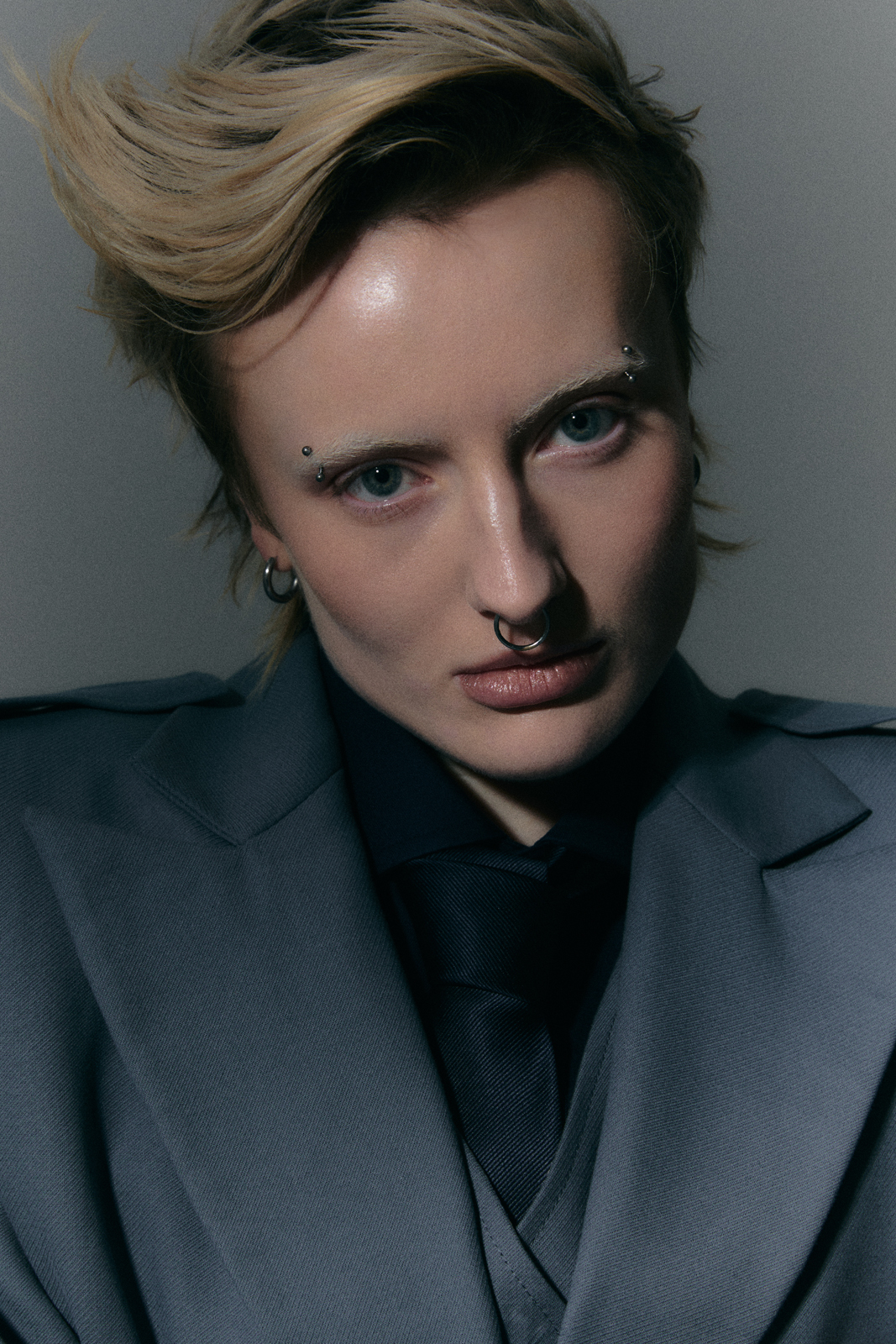 Taking Up Space &mdash; Trenchcoat Selera Shirt & Tie Prada