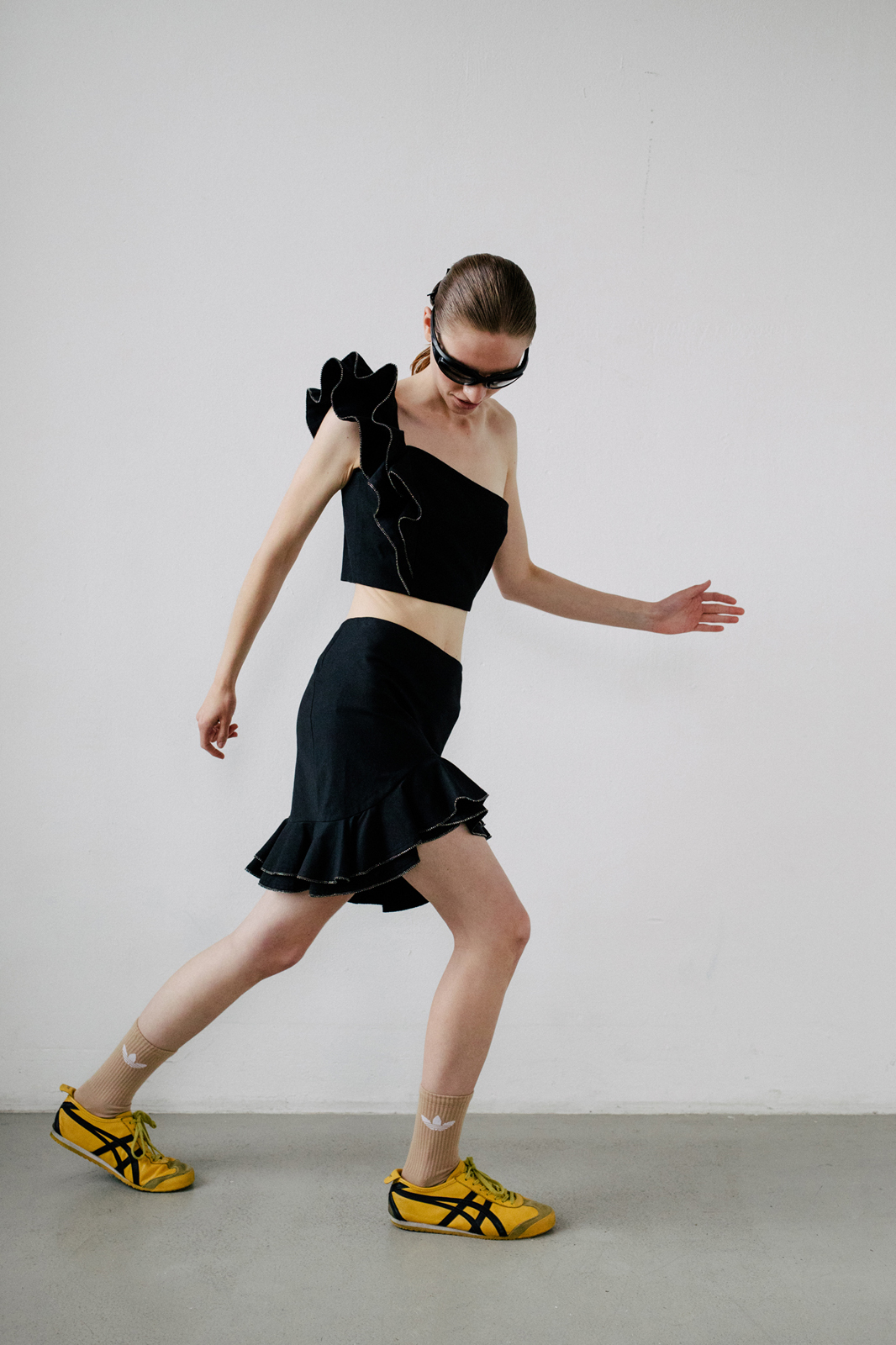 En Forme &mdash; Top & Skirt Ba&Sh Glasses Stylist&rsquo;s archive Socks Adidas Shoes Asics